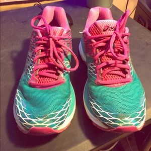 ASICS Lapis Silver Sport Pink Size 8